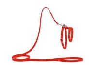 Beeztees - kattentuigje - nylon - rood - 130 cm x 10 mm