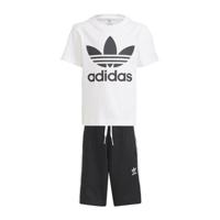 adidas Originals unisex Adicolor T-shirt + short wit/zwart