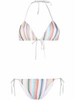 Missoni bikini à détails rayés - Bleu