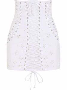 Dolce & Gabbana minijupe à broderies - Blanc