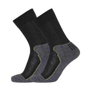 Dovre 2 stuks Organic Wool Terry Crew Socks