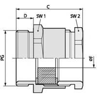 LAPP 52000330 Wartel PG16 Messing Messing 50 stuk(s) - thumbnail