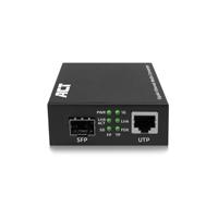 ACT Gigabit Ethernet-mediaconverter glasvezel, voldoet aan de standaard 802.3ab, Multi Mode, Single Mode SFP+ - AC4451