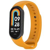 By Qubix - Siliconen bandje - Oker - Compatible met Xiaomi Smart Band 8 & 9 - Compatible Xiaomi bandje