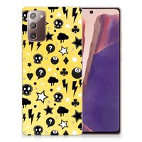 Silicone Back Case Samsung Note 20 Punk Geel