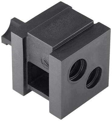 HellermannTyton VP-S_2/7-8_Ins-dbl-PL-BK (20) Dubbele tuit halogeenvrij Kunststof Zwart 20 stuks