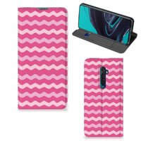 OPPO Reno2 Hoesje met Magneet Waves Pink