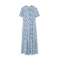 Mango gebloemde blousejurk blauw/wit/zwart