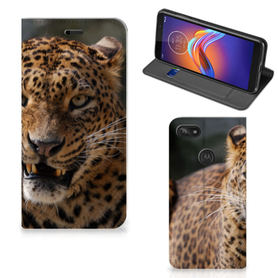 Motorola Moto E6 Play Hoesje maken Luipaard