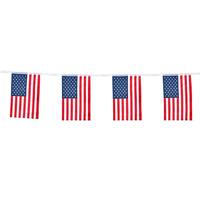 Boland 44951 - Vlag USA, slinger, lengte 4 m, decoratie, carnaval, themafeest, themafeest