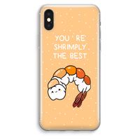 You're Shrimply The Best: iPhone XS Max Transparant Hoesje