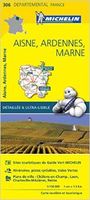 Wegenkaart - landkaart 306 Aisne - Ardennes - Marne | Michelin - thumbnail