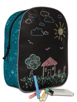 Fabrizio rugzak Colour Me 30 x 23 x 10 cm zwart/blauw Fabrizio rugzak Colour Me 30 x 23 x 10 cm zwart/blauw