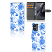 Hoesje voor Motorola Edge 30 Neo Flowers Blue - thumbnail