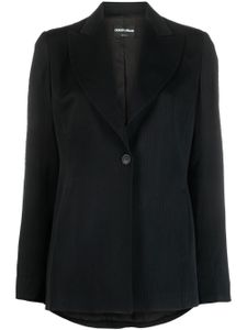 Giorgio Armani Pre-Owned blazer à simple boutonnage (années 2000) - Noir