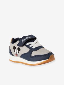 Lage jongenssneakers Disney® Mickey blauw/grijs