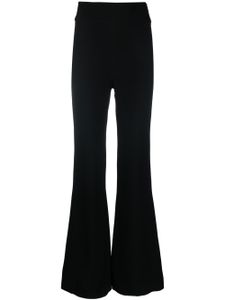 Federica Tosi pantalon évasé à taille haute - Noir