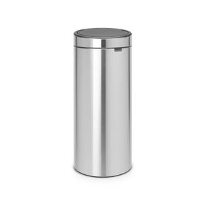 Brabantia Touch Bin afvalemmer 30 liter met kunststof binnenemmer - Matt Steel