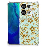 OPPO Reno8 Case Gouden Bloemen