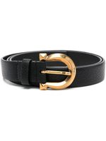 Ferragamo ceinture en cuir à boucle - Noir