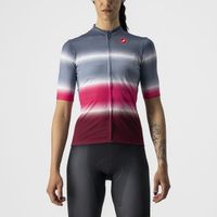 Castelli Dolce fietsshirt korte mouw blauw/rood dames M