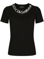 Dolce & Gabbana t-shirt à broderies - Noir