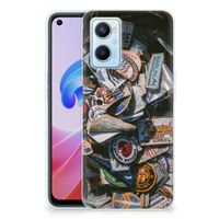 OPPO A96 | OPPO A76 Siliconen Hoesje met foto Badges