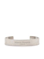 Maison Margiela bracelet torque à logo gravé - Argent