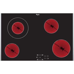 Whirlpool AKT 8330/LX Zwart Ingebouwd Keramisch 4 zone(s)