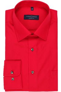 Casa Moda Comfort Fit Overhemd rood, Effen