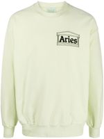 Aries sweat à logo imprimé - Vert