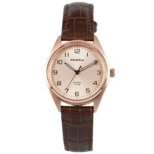 Prisma P.1557 Horloge staal rose-en goudkleurig