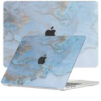 Lunso MacBook Air 13 inch M2/M3 (2022-2024) cover hoes - case - Marble Ariel - thumbnail