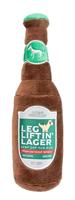 Fuzzyard Geassorteerde bierfles kan pluche hondenspeelgoed met pieper (Leg Liftin' Lager)