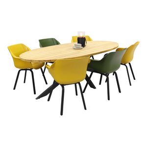 Hartman Sophie element yellow/green/Taste Prado 240x115 cm. tuinset