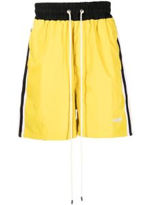 DOMREBEL short de sport à lien de resserrage - Jaune