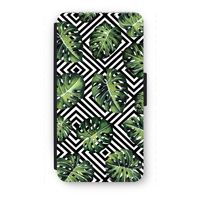 Geometrische jungle: iPhone 7 Plus Flip Hoesje - thumbnail