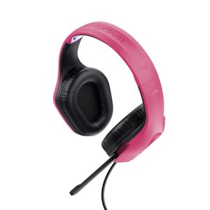 Trust GXT 415P Zirox Headset Bedraad Hoofdband Gamen Roze