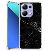 Xiaomi Redmi Note 13 4G Anti-Shock Hoesje Marmer Zwart - Origineel Cadeau Vader