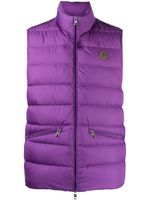 Moncler gilet matelassé Treompan à patch logo - Violet