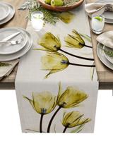 13*72 Table Cloth Floral Leaf Table Tarps Party Decorations