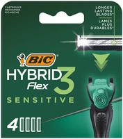 BIC Flex 3 hybrid shaver sensitive cartridges bl 4 (4 st) - thumbnail