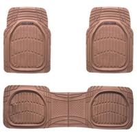 Car Plus Automattenset Deep Dish Rubber Beige 3-delig