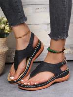 Plain Casual Slide Sandals