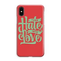 Turn hate into love: iPhone XS Max Volledig Geprint Hoesje - thumbnail