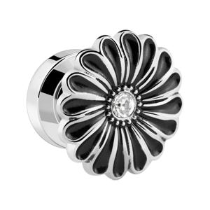 Tunnel met bloemendesign Chirurgisch staal 316L Tunnels & Plugs