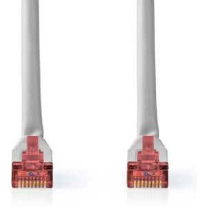 CAT6-kabel | RJ45 Male | RJ45 Male | SF/UTP | 2.00 m | Rond | PVC | Grijs | Label