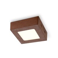 Light depot - LED plafondlamp Ska 12 vierkant - roest - Outlet