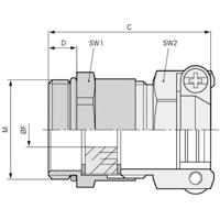 LAPP 52106835 Wartel M20 Messing Messing 25 stuk(s) - thumbnail