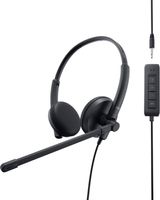 Dell Dell Stereoheadset - WH1022 On Ear headset Zwart - thumbnail